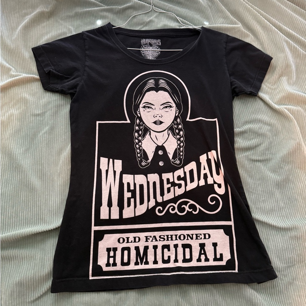 Wednesday Adam’s Women’s Small Tee